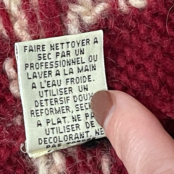 EDDIE BAUER plaid check wool collar sweater vest Size Small Petite holiday - Picture 6 of 8